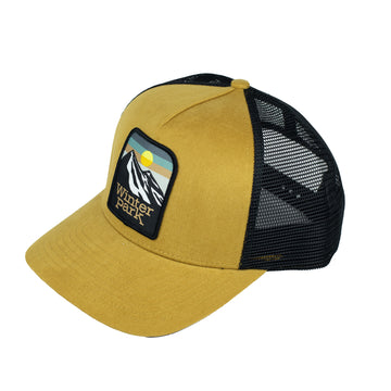 Winter Park Yellow/Black Trucker Hat