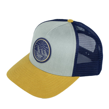 Winter Park Grey/Blue/Yellow Trucker Hat