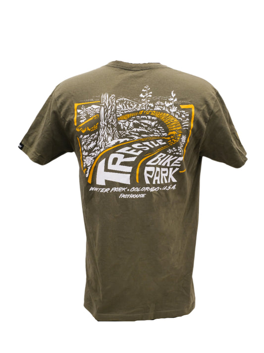 Fasthouse Trestle Bike Park Short Sleeve Tee Shirt