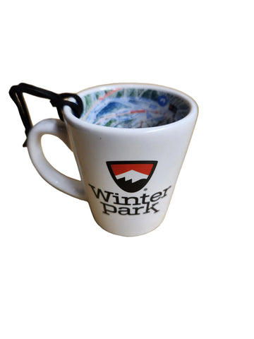 Winter Park Trail Map Mini Mug Ornament
